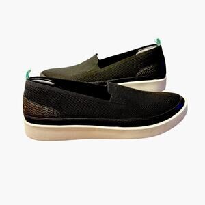 Vionic Uptown Skimmer Black Knit Slip On Orthotic Comfort Flats Women 9.5 NWB